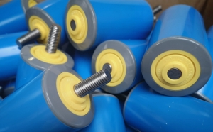 Blue Food Quality Plastic Rollers